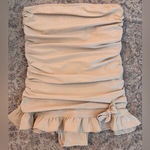 Juicy Couture Strapless Ruched Swimsuit Size L